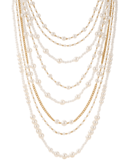 Fleur de Camélia Margaret Layered Pearl Necklace details