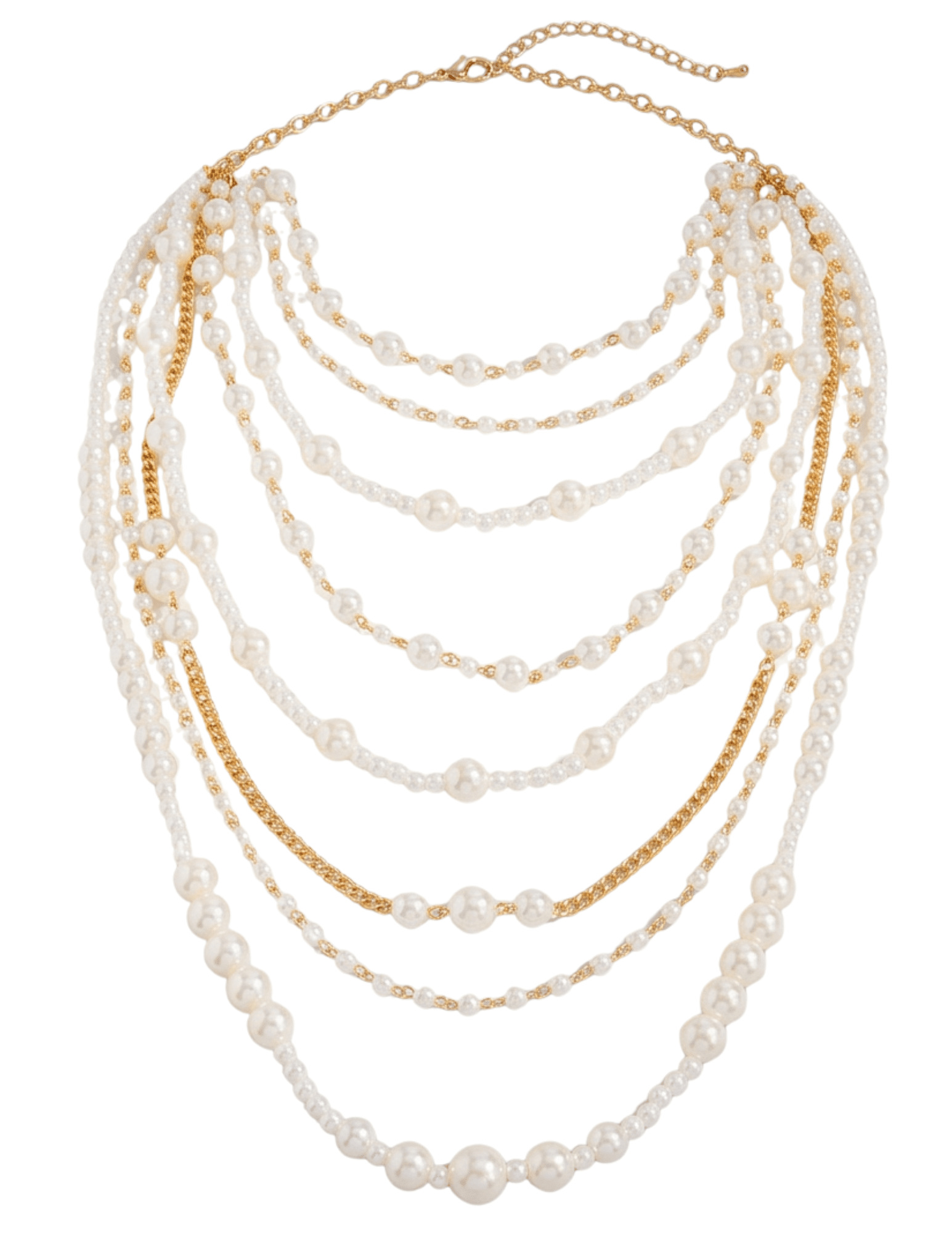 Fleur de Camélia Margaret Layered Pearl Necklace