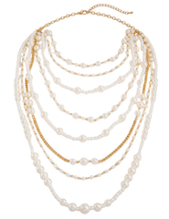 Fleur de Camélia Margaret Layered Pearl Necklace