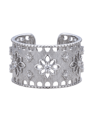 Fleur de Camélia Mavis Textured Ring in Silver