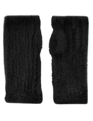 Fleur de Camélia - Fleur de Camélia Mink Knit Fingerless Gloves - Buy Online