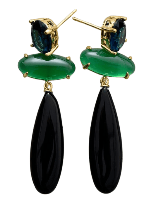 Fleur de Camélia - Fleur de Camélia Onyx Drop Earring - Buy Online