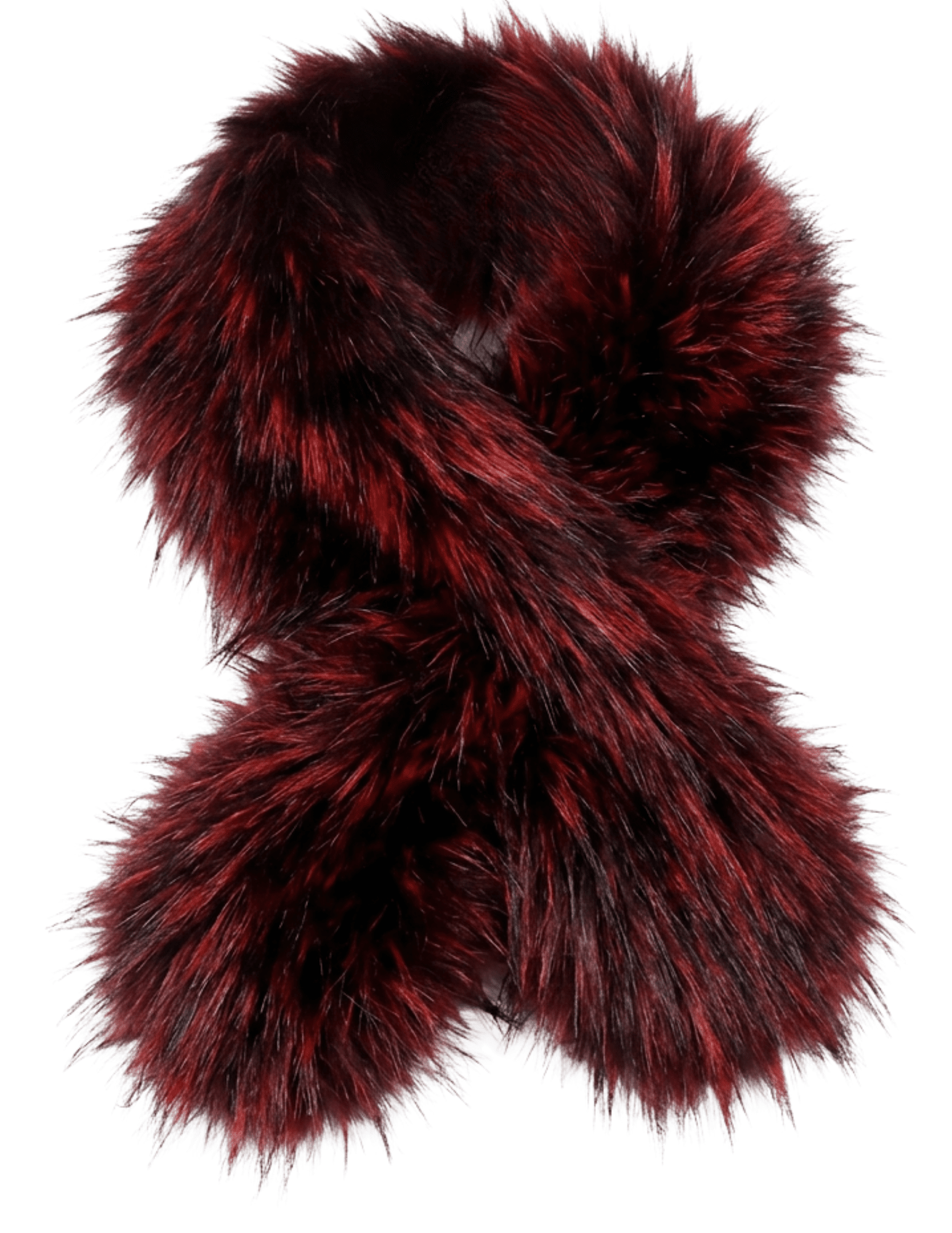 Fleur de Camélia Piper Fox Scarf in Red  Cross Front