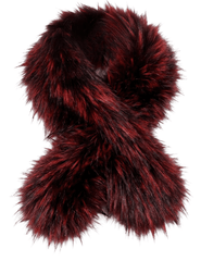 Fleur de Camélia Piper Fox Scarf in Red  Cross Front