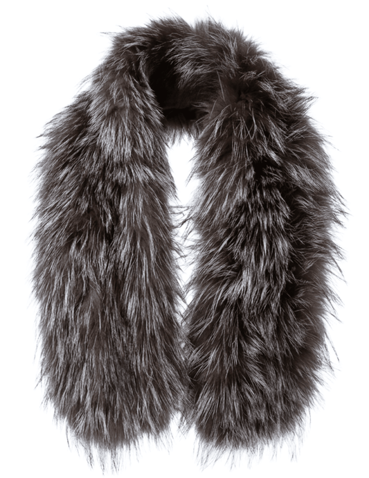 Fleur de Camélia Piper Fox Scarf in Silver | Steven Dann