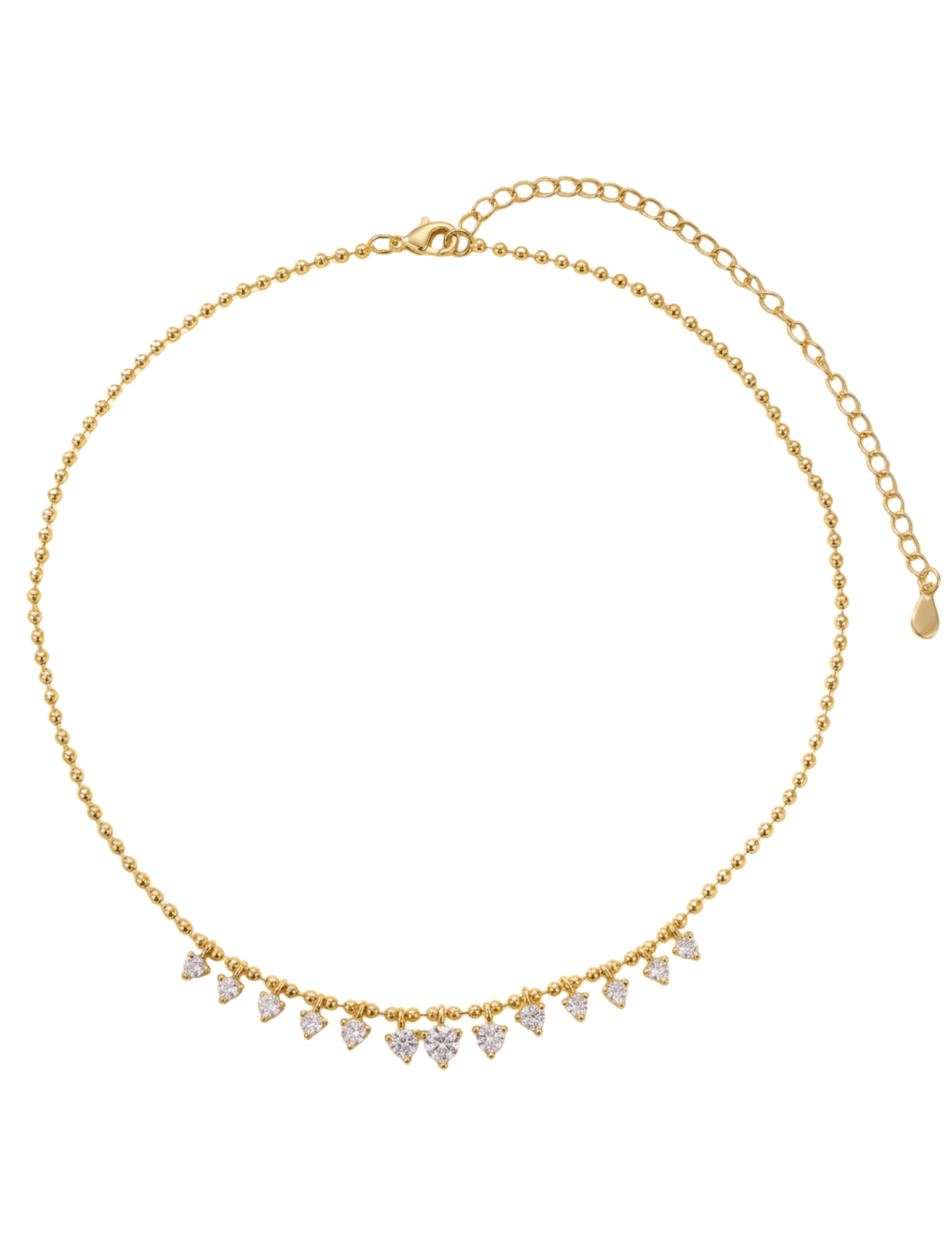 Fleur de Camélia Sabine CZ Necklace in Gold | Steven Dann
