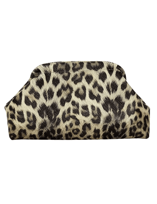 Fleur de Camélia Zana Cool Leopard Print Pouch Clutch