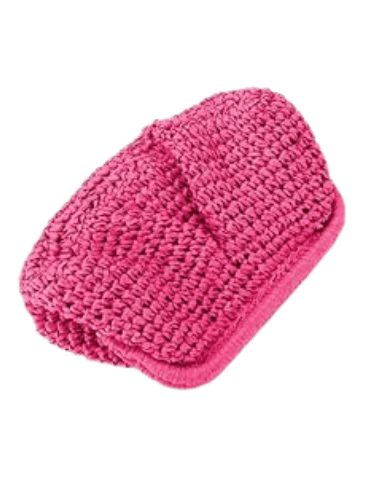 St. Barths La Robe August Straw Pouch Clutch -side view