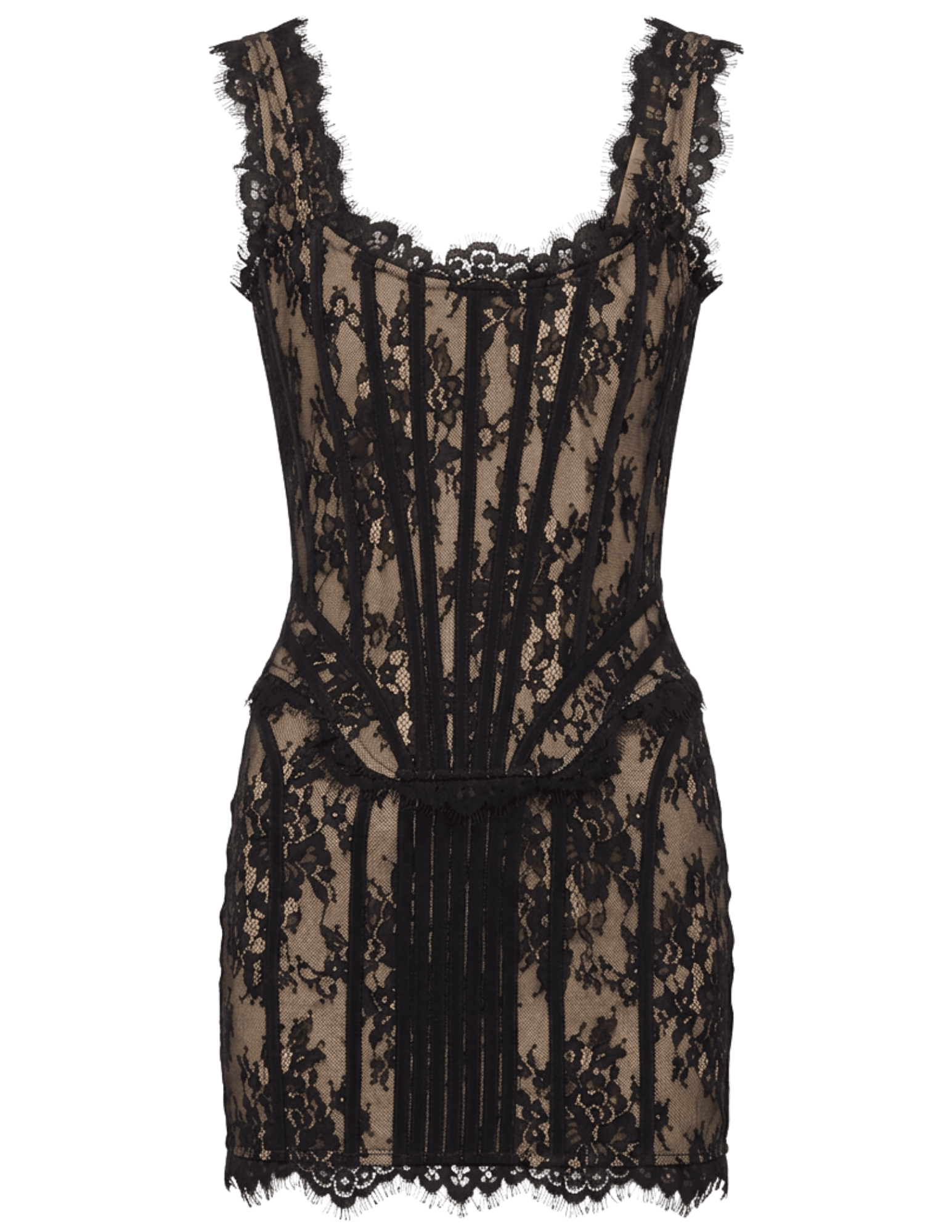 Giuseppe Di Morabito Lace Corset Mini Dress Black