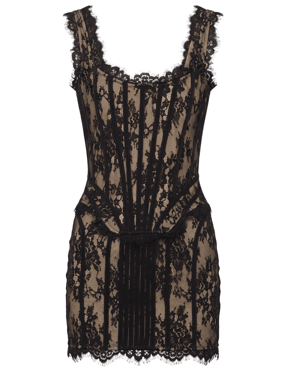 Giuseppe Di Morabito Lace Corset Mini Dress Black