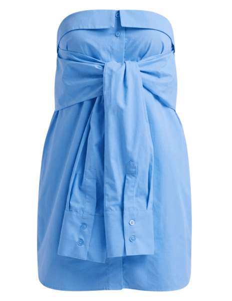 Strapless Tie Front Shirt Dress | Giuseppe Di Morabito