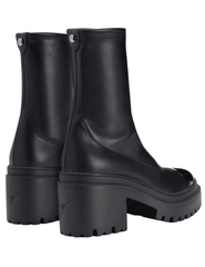 Giuseppe Zanotti Liora Chunky Ankle Boots in black back view