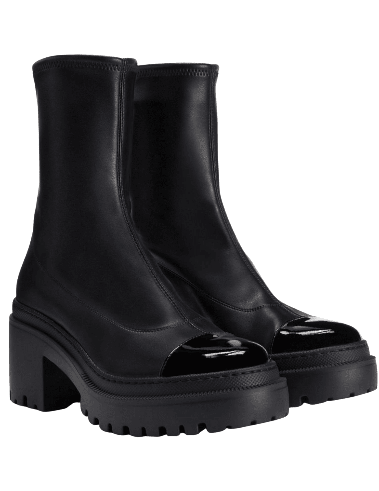 Giuseppe Zanotti Liora Chunky Ankle Boots in black side view