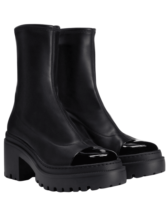 Giuseppe Zanotti Liora Chunky Ankle Boots in black side view