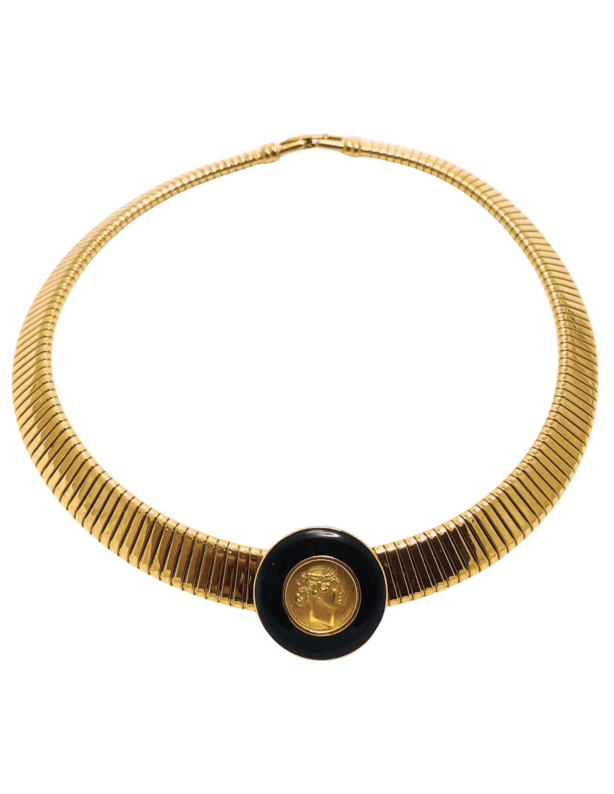 Fleur de Camélia - Fleur de Camélia Enamel Pendant Collar Necklace - Buy Online