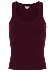 L’AGENCE Adira Scoop Neck Tank in Deep Sangria