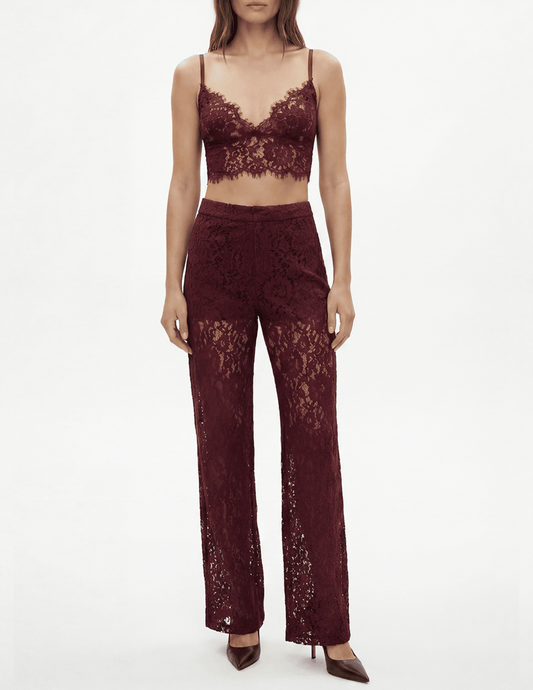 L’AGENCE Aislin Lace Bralette with the Livvy Lace Trouser