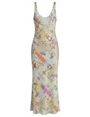 L’Agence Akiya scoop neck midi dress in baroque toile print