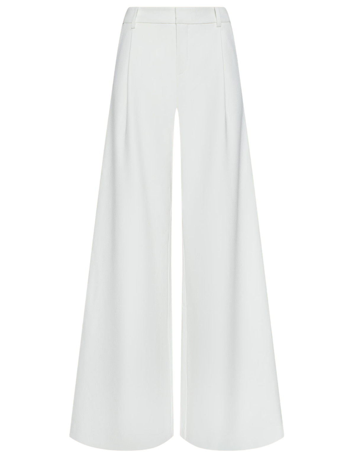 L'AGENCE Allanah white wide leg trouser with tailored mid-rise fit