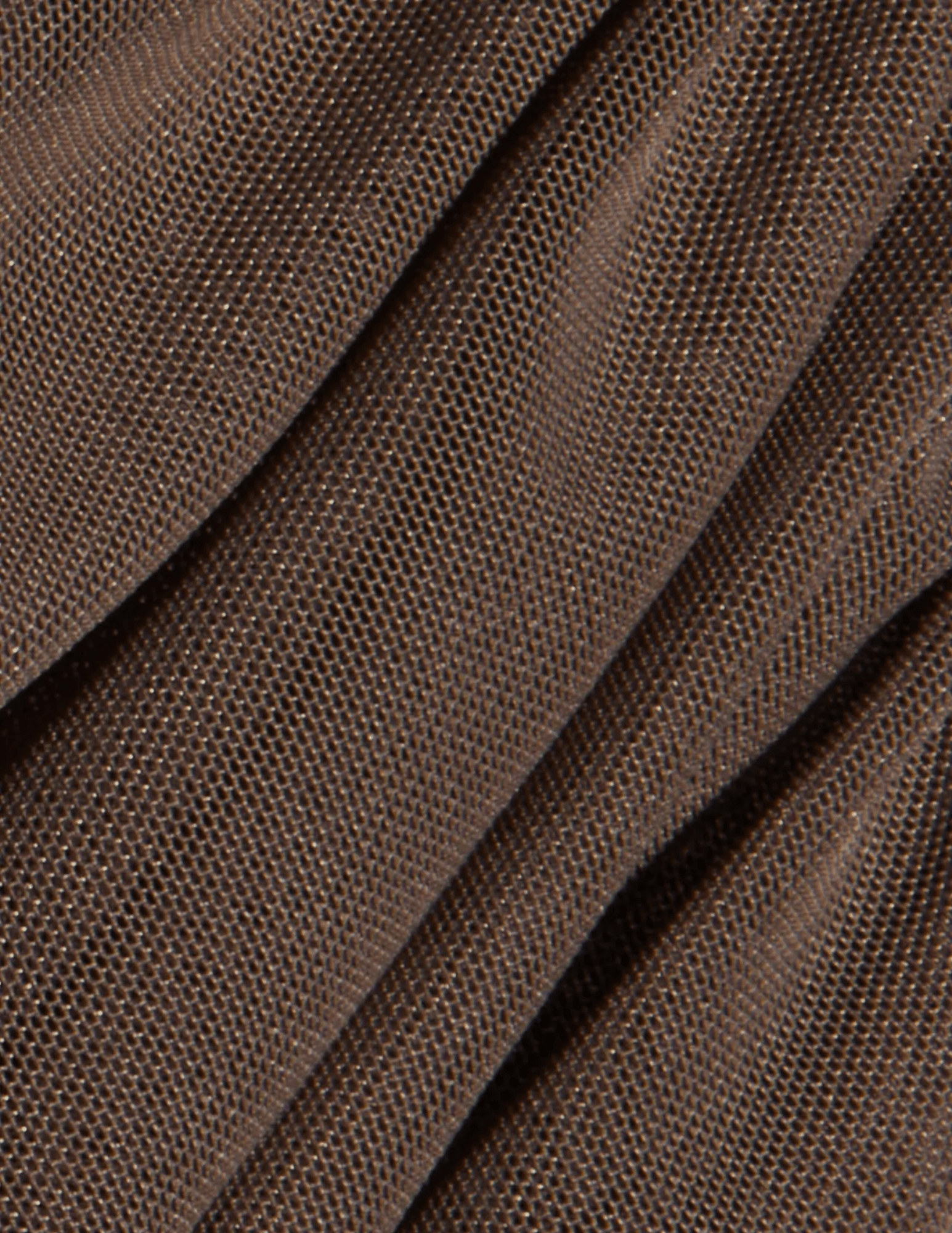 Fabric close up of L'AGENCE Anya Shirred Midi Dress Dark Cardamom