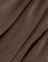 Fabric close up of L'AGENCE Anya Shirred Midi Dress Dark Cardamom