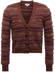 L'Agence - L'AGENCE Ariadne Mixed Stitch Cardigan - Buy Online