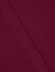 L’Agence Bianca Band Collar Blouse in dark port silk with hidden button placket detail