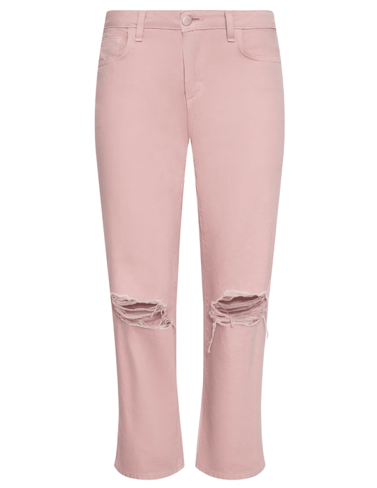L’Agence Blaine low rise stovepipe jeans in misty rose 
