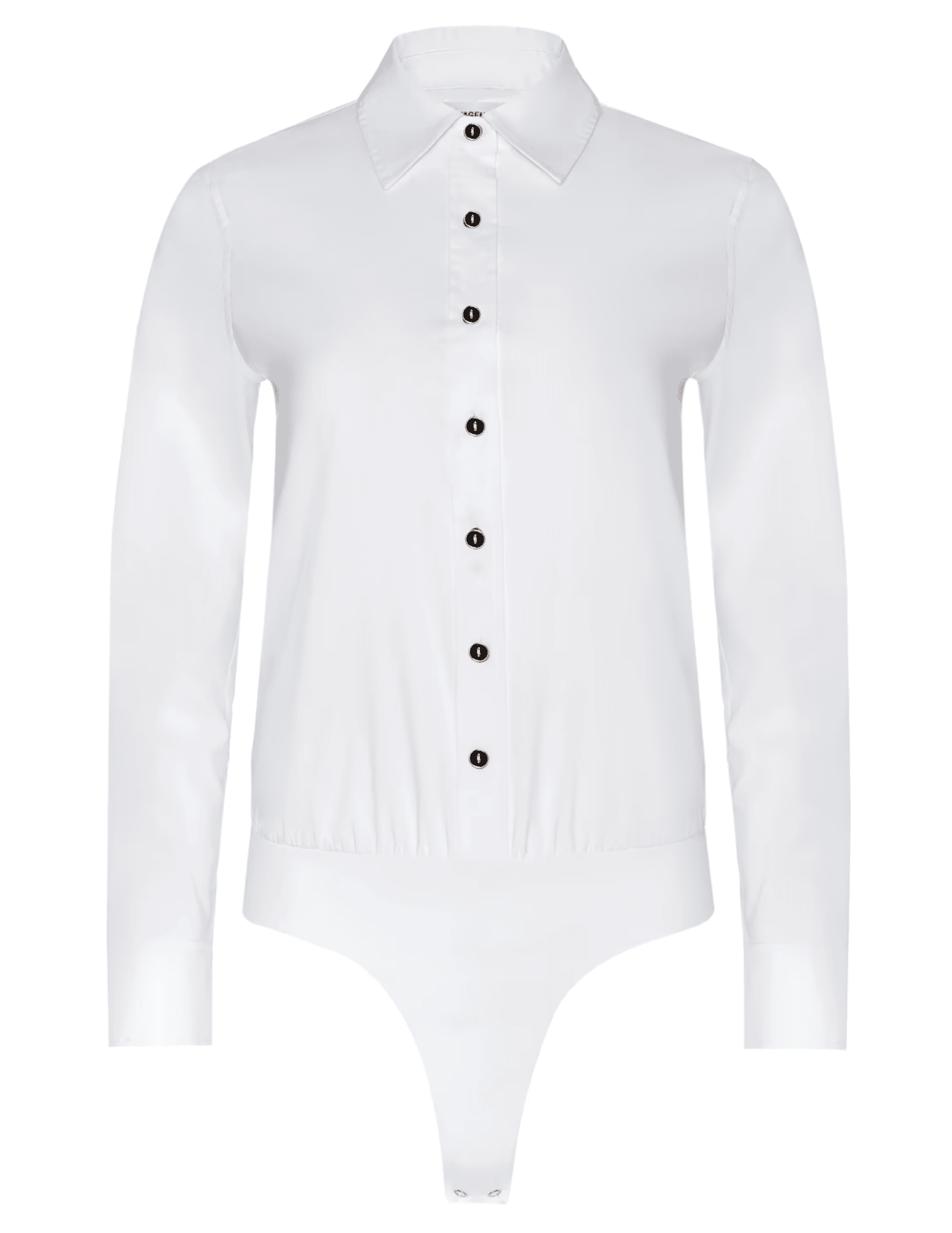 L’Agence Blake white poplin bodysuit long sleeve 