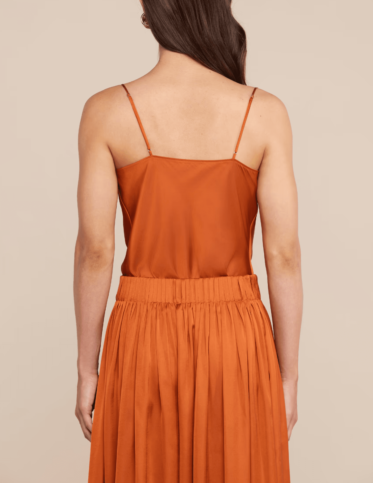 Back view of L'AGENCE Calista sienna camisole