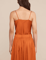 Back view of L'AGENCE Calista sienna camisole