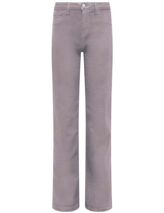 L’AGENCE Clayton High Rise Wide Leg Coated Jeans in Driftwood Coated front view