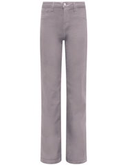 L’AGENCE Clayton High Rise Wide Leg Coated Jeans in Driftwood Coated front view