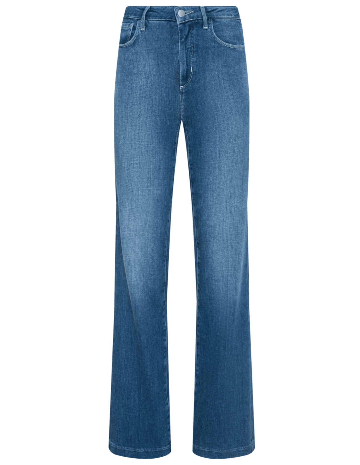 L’AGENCE Clayton High Rise Wide Leg Jean in Riverside medium-blue wash