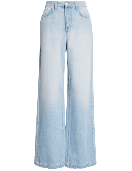 L’Agence Clayton wide leg jean Brea high rise light wash