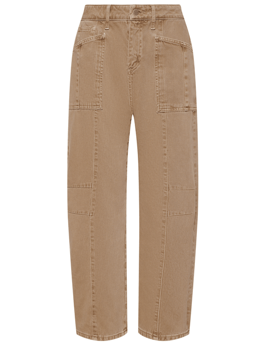 L'AGENCE Cody High Rise Barrel Jeans in Dark Cappuccino