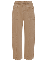 L'AGENCE Cody High Rise Barrel Jeans in Dark Cappuccino
