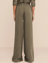 Back view of L'AGENCE Connie drawstring trousers