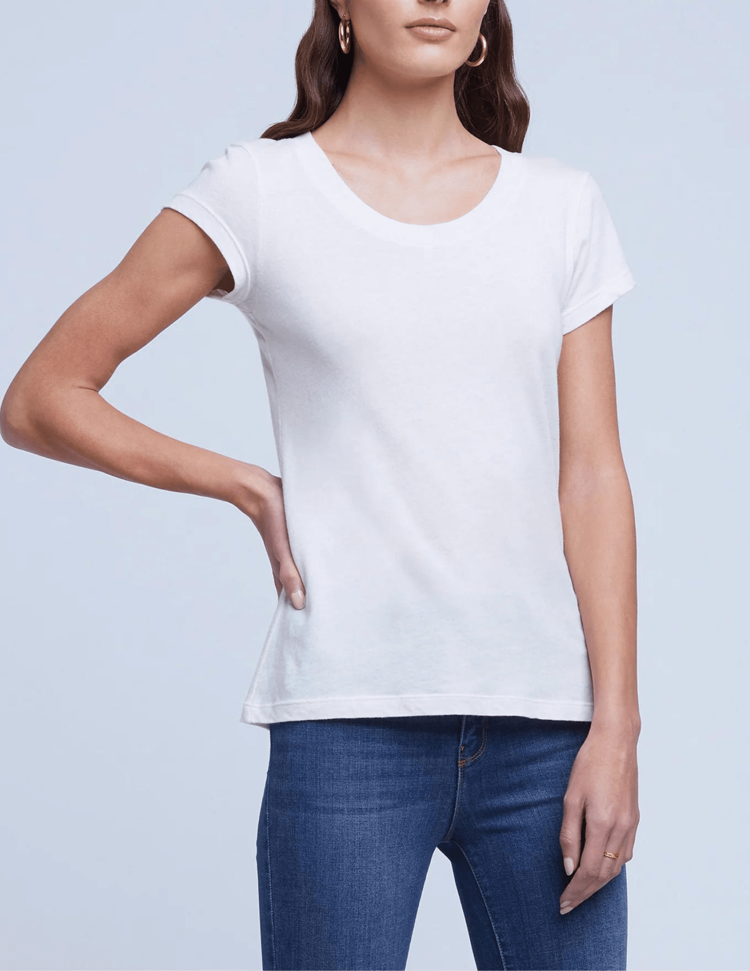 L'Agence - L'Agence Cory Short Sleeve Tee - Buy Online