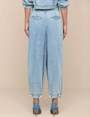 L'AGENCE Elias High Rise Convertible Jean in Oxnard Wash back