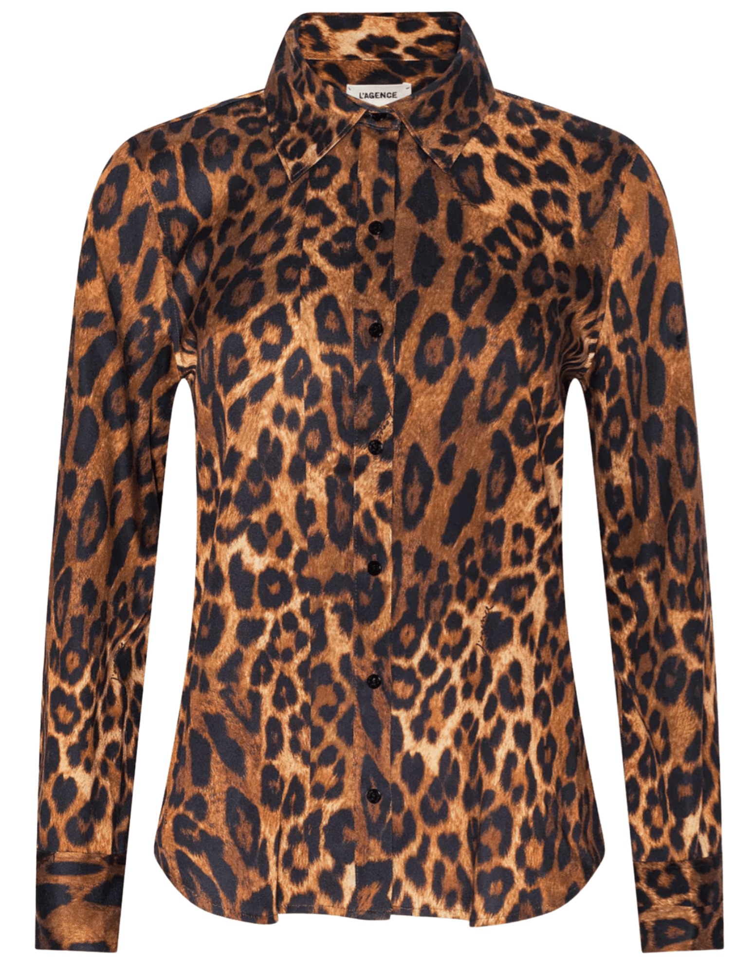 L’AGENCE Ellery Leopard Button Blouse