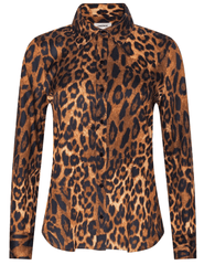 L’AGENCE Ellery Leopard Button Blouse