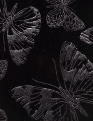 Details of L’AGENCE Frances Velvet Bootcut Trouser in Black Butterfly