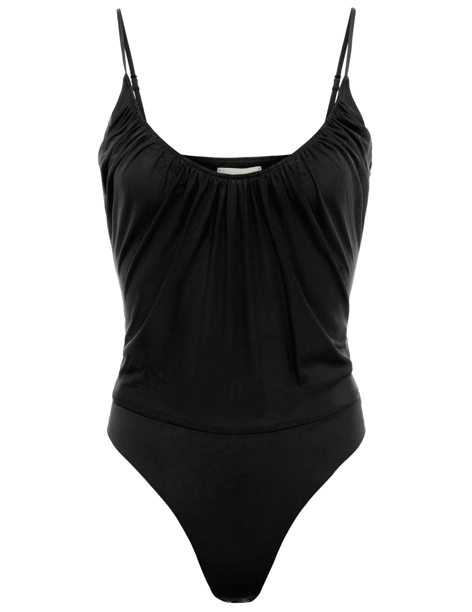 L'Agence - L'Agence Gelina Ruched Scoop-Neck Bodysuit - Buy Online