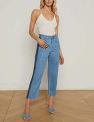 L'Agence - L'AGENCE Gelina Ruched Scoop-Neck Bodysuit in Vintage White. - Buy Online