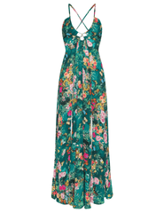 L'AGENCE Geneva Halter Maxi Dress