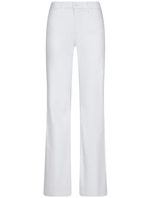 LAgence Joanne white low rise wide leg jeans