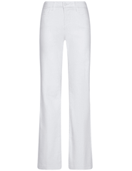 LAgence Joanne white low rise wide leg jeans