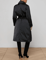 L’AGENCE Kataleya Black Puffer Coat back