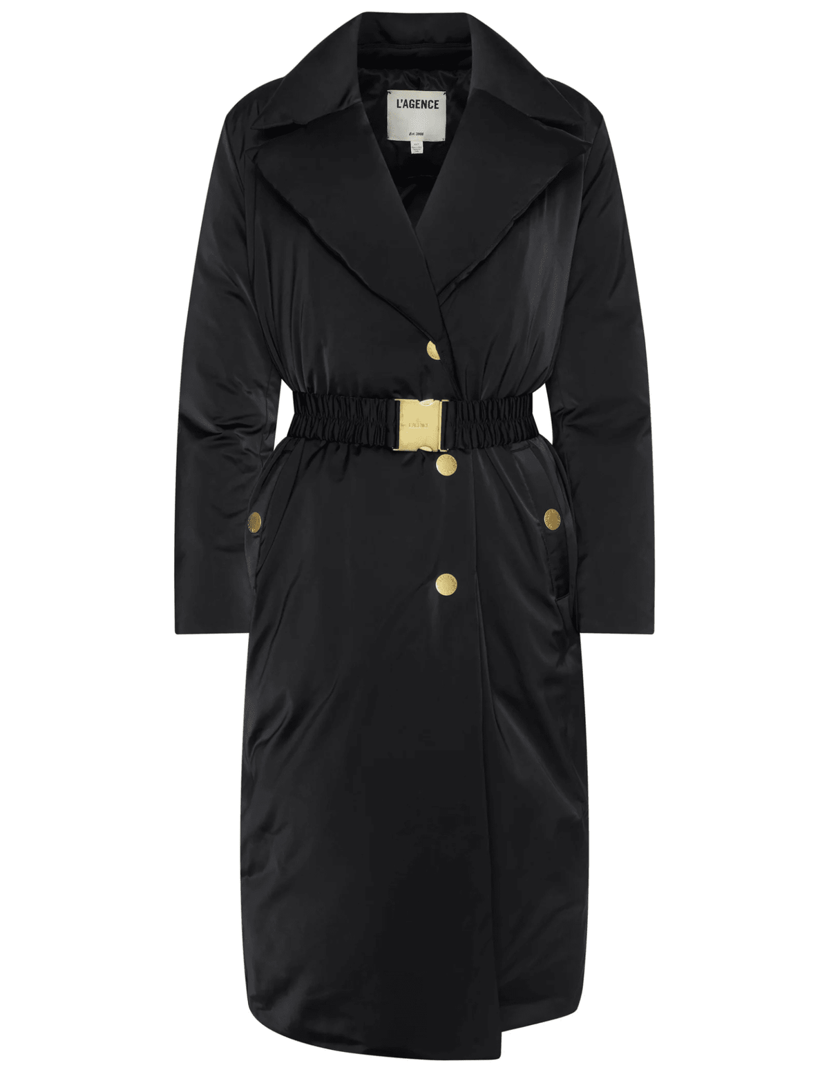 L’AGENCE Kataleya Black Puffer Coat